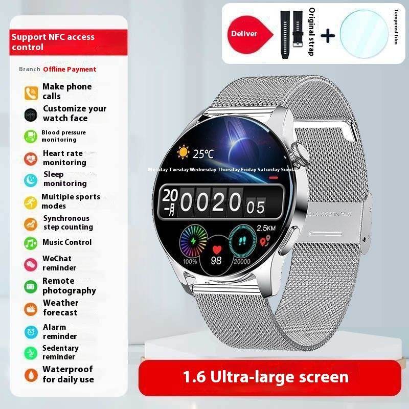 Sports Bracelet Smart Watch for Men - Bluetooth, Waterproof, Touch Screen - Buy Center