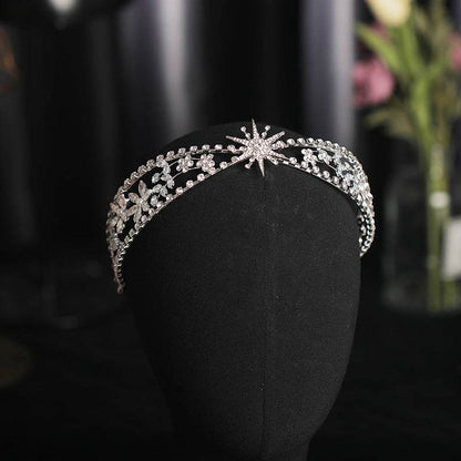 Luxurious Bridal Crown Headdress - Rhinestone Zircon Wedding Headband - Buy Center