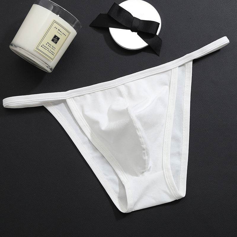 Men's Low Waist T-Shaped Thong - Premium Cotton Underwear in Vivid Colors - Buy Center
