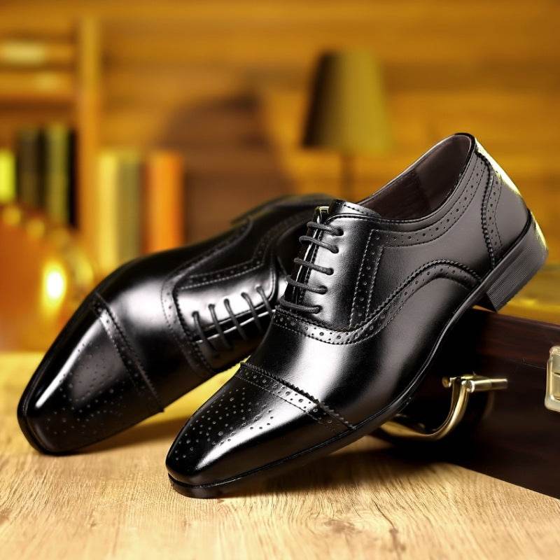 Plus Size Men's Formal Leather Shoes - Stylish Comfort & Modern Design - Buy Center