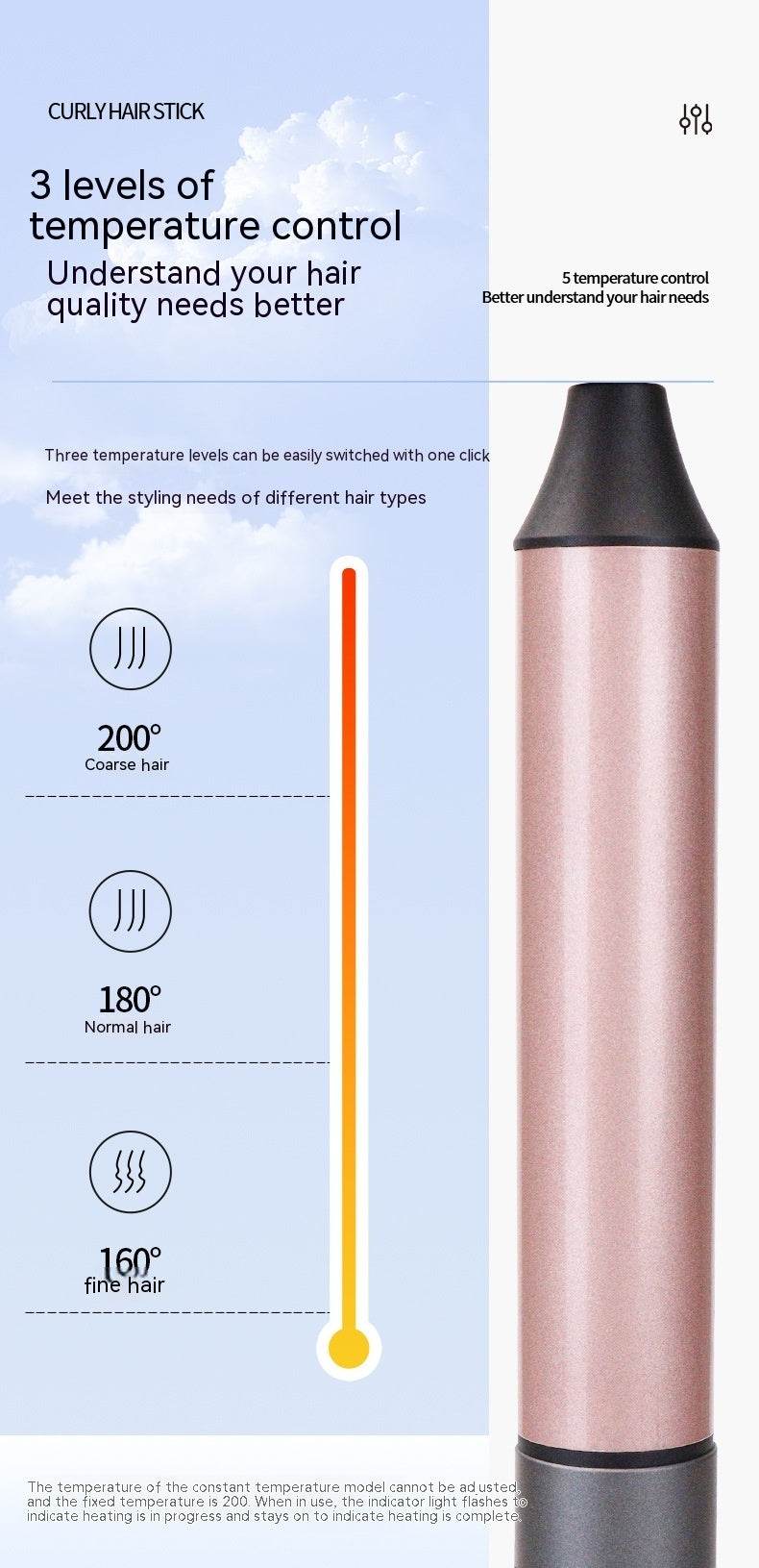 Multi-functional Modeling Hair Curler - 6 in 1, Adjustable Temperature Design - Buy Center