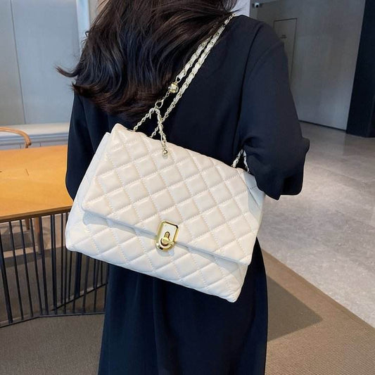 Buycenter Women's Diamond Embroidery Large Capacity Shoulder Bag - Urban Style - Buy Center