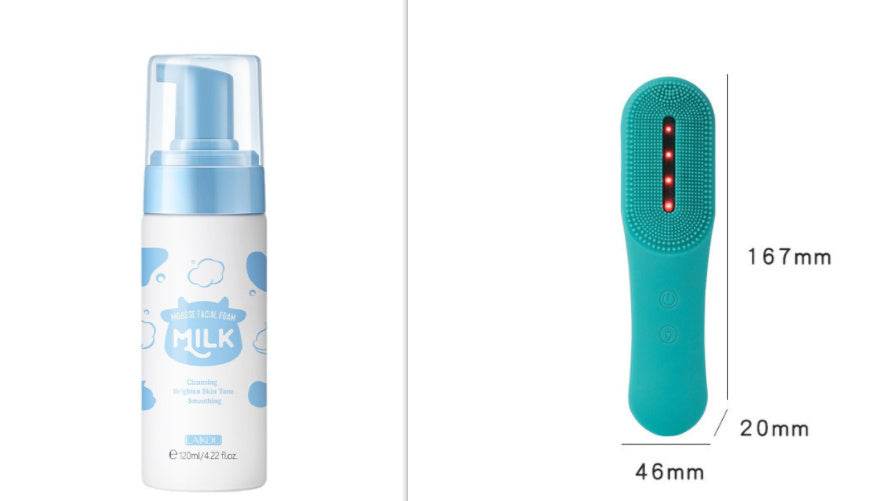 Beauty Into The Face Cleanser Set - Ultrasonic Vibration & Red Light Therapy - Buy Center