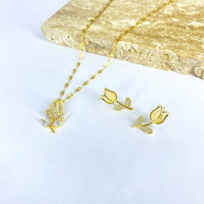 Buy Center Elegant Tulip Necklace Set - Fashion Jewelry for All - Buy Center