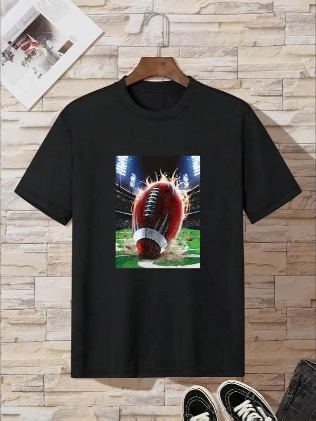 Buycenter Men's Printed Short Sleeve T-Shirt - Comfortable & Stylish Fit - Buy Center