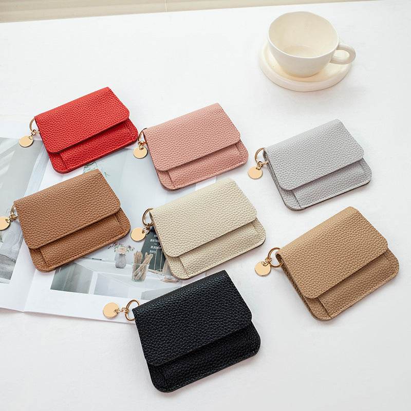 Chic Women's Magnetic Snap Wallet - Stylish PU with Multiple Card Slots - Buy Center