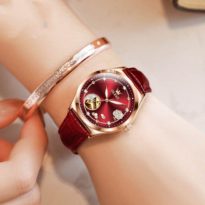 Women's Stylish Waterproof Mechanical Watch - Elegant & Durable Accessory - Buy Center