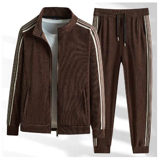 Buycenter Youth Sports Sweater Suit - Cotton Cardigan & Trousers Set - Buy Center