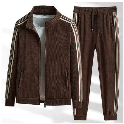 Buycenter Youth Sports Sweater Suit - Cotton Cardigan & Trousers Set - Buy Center