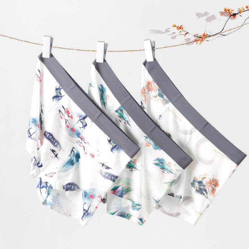 Men's Ice Silk Boxershorts - Breathable Antibacterial Comfort for All-Day Wear - Buy Center