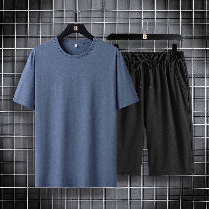 Tide Brand Men's Cotton Pajama Set - Short Sleeve T-Shirt & Shorts - Buy Center