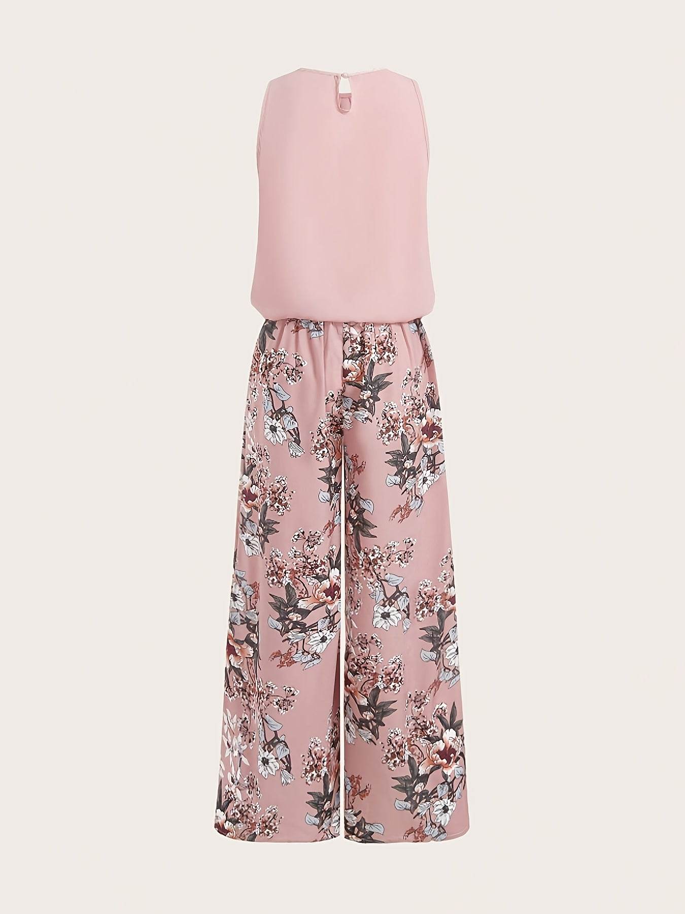 Elegant Sleeveless Top & Wide Leg Pants Set - Spring/Summer Fashion - Buy Center
