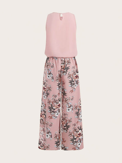 Elegant Sleeveless Top & Wide Leg Pants Set - Spring/Summer Fashion - Buy Center