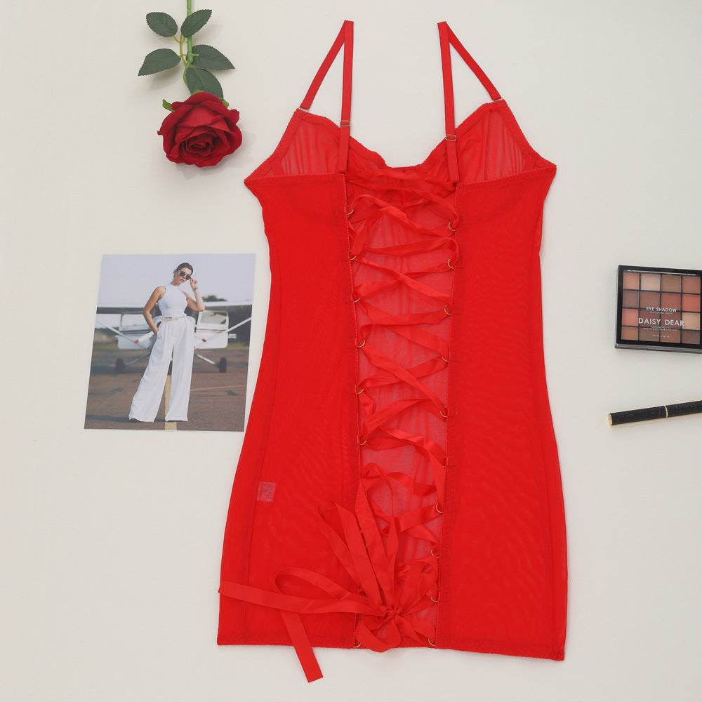 Buycenter Steel Ring Mesh Camisole - Backless Body-Shaping Bodysuit - Buy Center