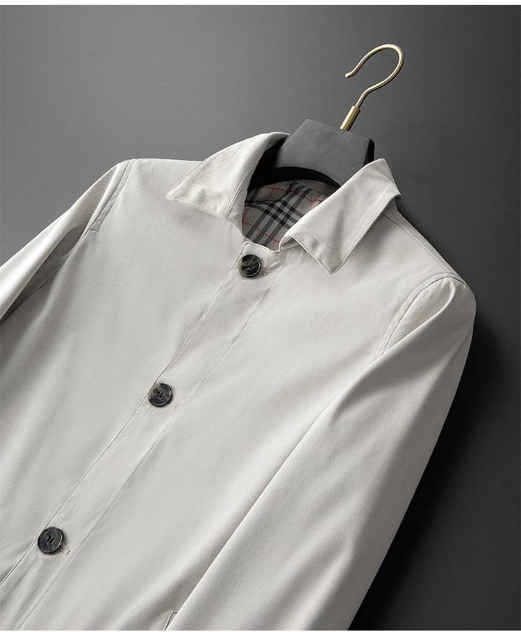 Men's Casual Loose Trench Coat - Trendy Mid-Length for Winter Style - Buy Center