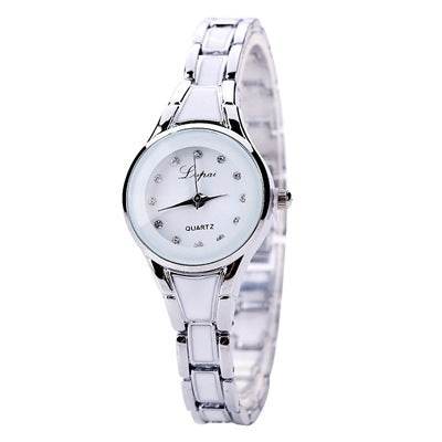 Elegant Round Dial Watch Bracelet - Luxury Timepiece for Fashion-Forward Ladies - Buy Center