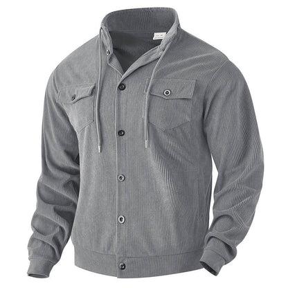 Buycenter Men's Corduroy Jacket - Trendy Turn-down Collar for Any Season - Buy Center