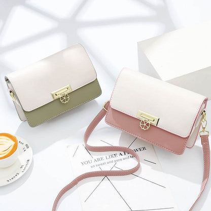 Buycenter Crossbody Square Shoulder Bag - Soft Genuine Leather in 7 Colors - Buy Center