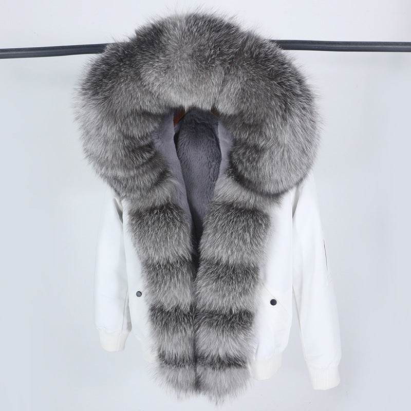 Buycenter Women's Detachable Fur Collar Coat - Stylish and Casual Design - Buy Center