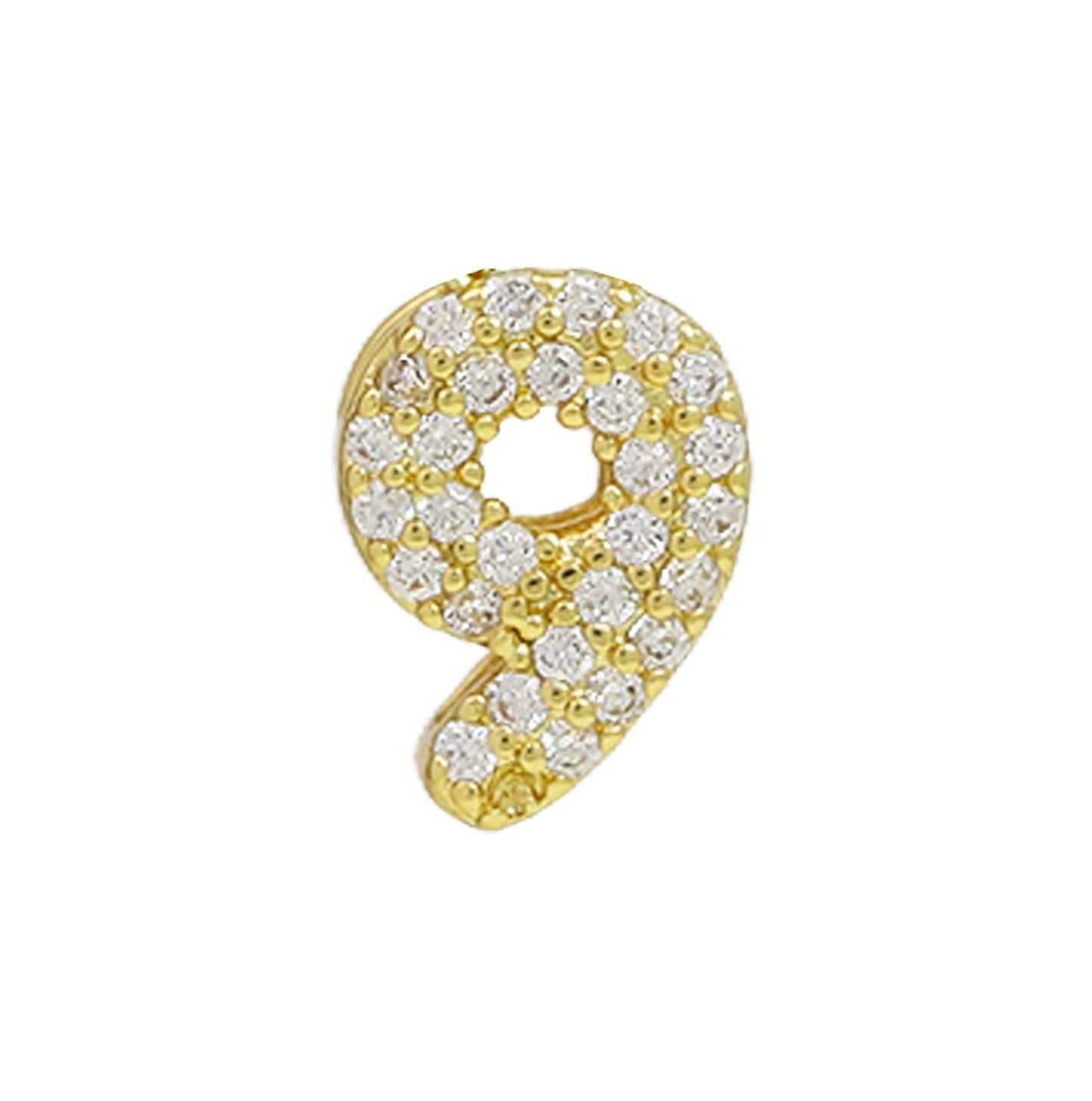 18K Zircon Brass Year Pendant Charm 2025 - DIY Jewelry Craft Accessory - Buy Center