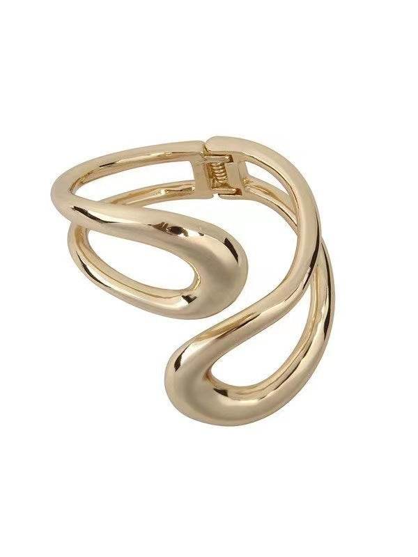 Stylish Female Metal Geometry Bracelet - Trendy Gold & Silver Designs - Buy Center