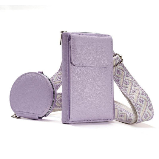 Stylish Women's Messenger Bag - Trendy PU One Shoulder Phone & Coin Purse - Buy Center