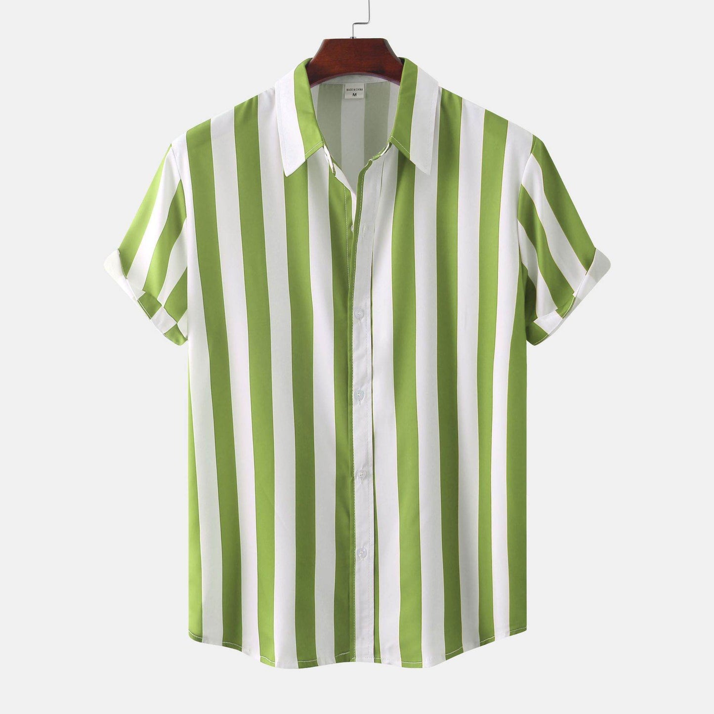 Men's 3D Printed Short Sleeve Shirt - Casual Cotton Blend Cardigan 2025 - Buy Center