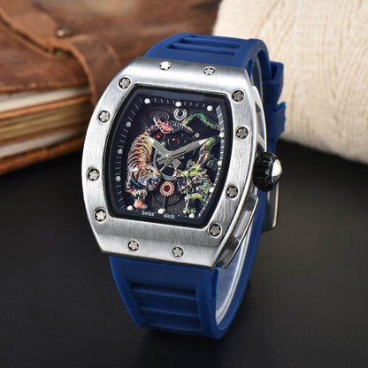 Buy Center Dragon Tiger Quartz Watch - Stylish Alloy Male Timepiece - Buy Center