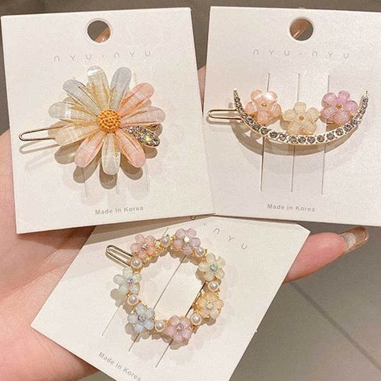 Summer Alloy Handmade Flower Barrettes - Elegant Wedding Hair Jewelry 2025 - Buy Center