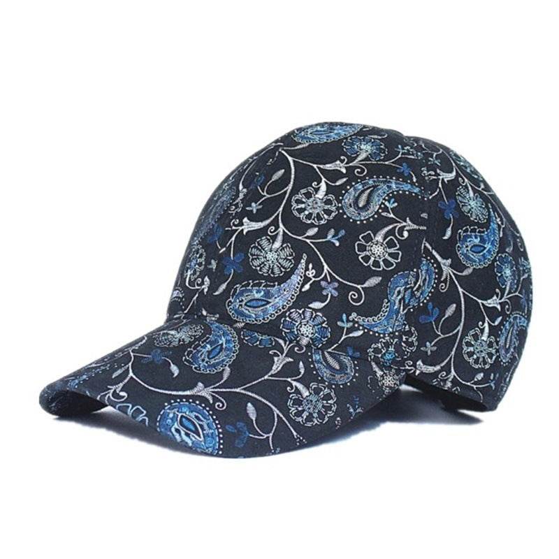 Buycenter Men's Trendy Peaked Hat - Genuine Leather Adjustable Cap - Buy Center