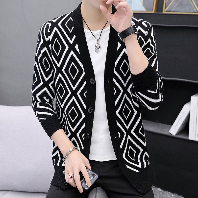 Buycenter High-End Knitted Cardigan Sweater for Men – Slim Fit, Casual Style - Buy Center