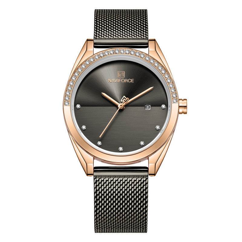 Stylish Waterproof Quartz Watch for Women - Calendar & World Time Feature - Buy Center