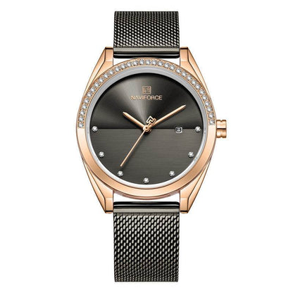 Stylish Waterproof Quartz Watch for Women - Calendar & World Time Feature - Buy Center