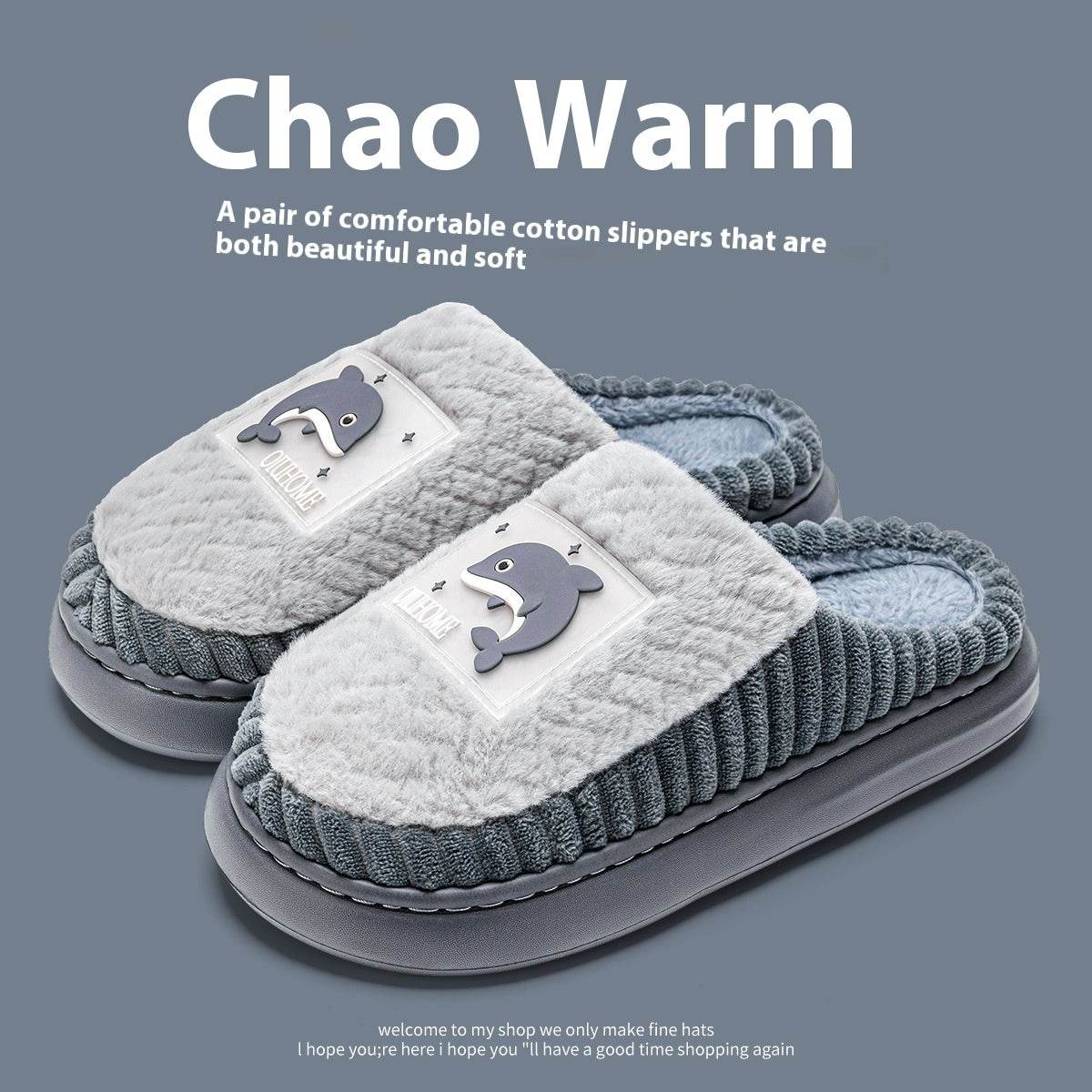 Cozy Non-Slip Fleece-Lined Slippers for Couples - Fluffy Comfort for 2025 - Buy Center