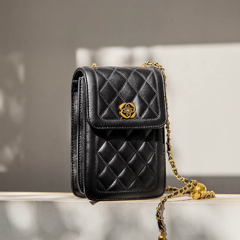 Buycenter Women's Mini Messenger Bag - Genuine Leather Fashion Pouch - Buy Center