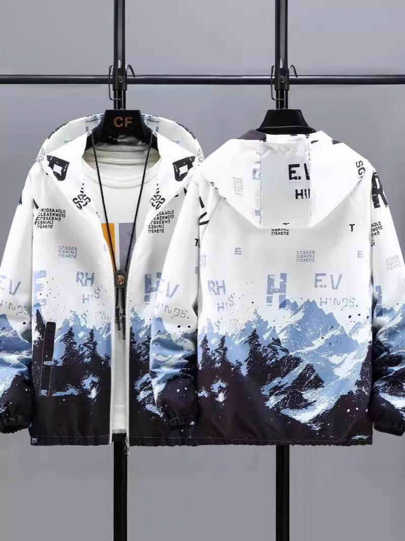 Buycenter Hooded Casual Men's Jacket - Trendy Striped Design in 2025 - Buy Center