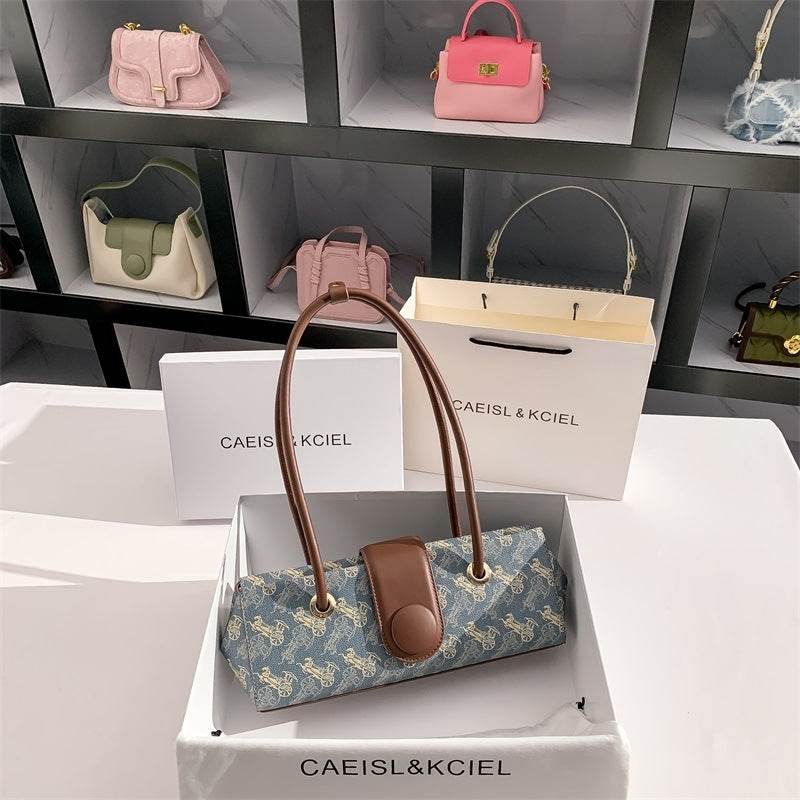 Buycenter Women's Horse-drawn Tram Style Shoulder Handbag - All-match Design - Buy Center