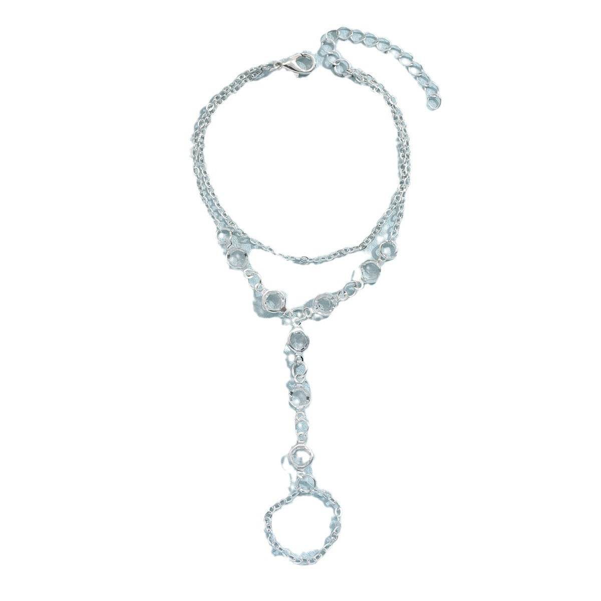 Luxury Minimalist Bracelet Ring - Elegant Copper Jewelry in Gold & Silver - Buy Center