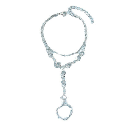 Luxury Minimalist Bracelet Ring - Elegant Copper Jewelry in Gold & Silver - Buy Center