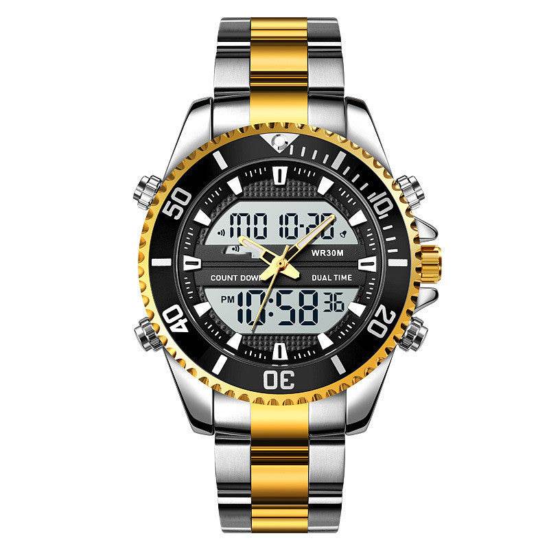 Buycenter Men's Multifunctional Outdoor Watch - Dual Display, Water Resistant - Buy Center