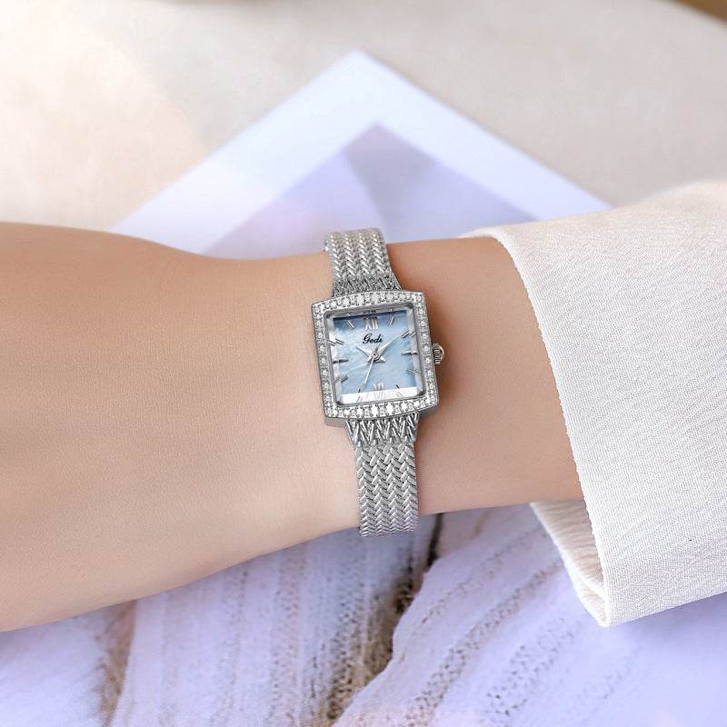 Niche Fritillary Waterproof Quartz Watch - Luxury Square Design for Women - Buy Center