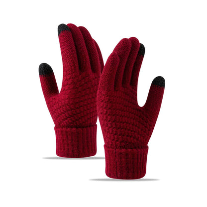 Women's Fleece-Lined Cycling Gloves - Windproof & Touch Screen Friendly - Buy Center