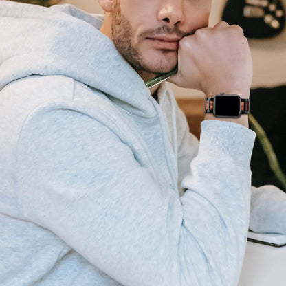 Creative Stainless Steel Sandalwood Watch Strap - Trendy & Versatile Fit - Buy Center