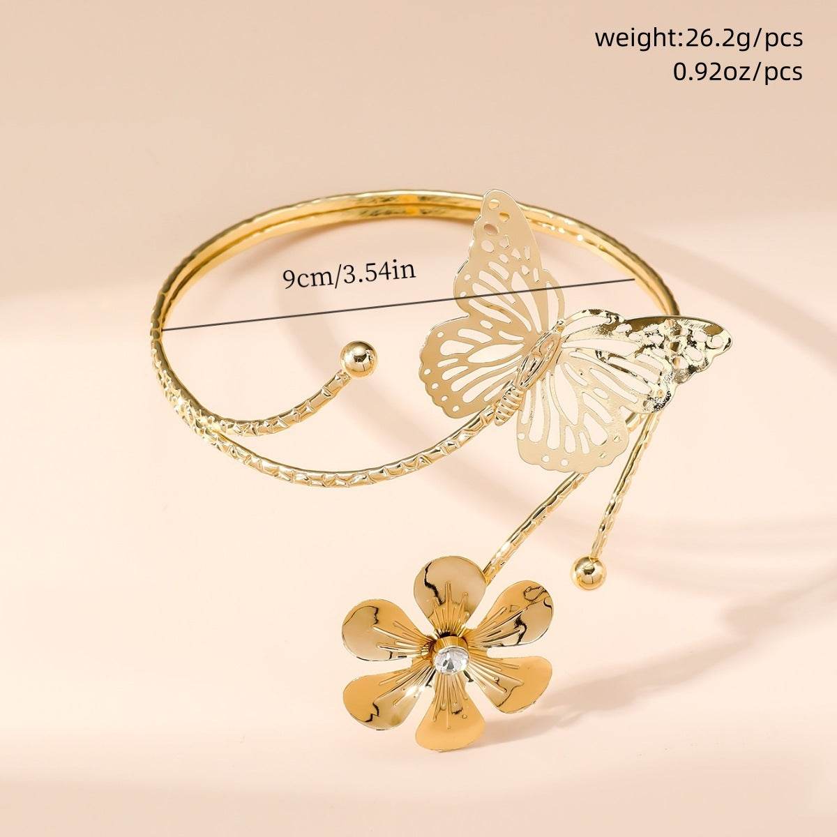 Buycenter Three-Dimensional Butterfly Arm Decoration - Exquisite Gold Alloy - Buy Center