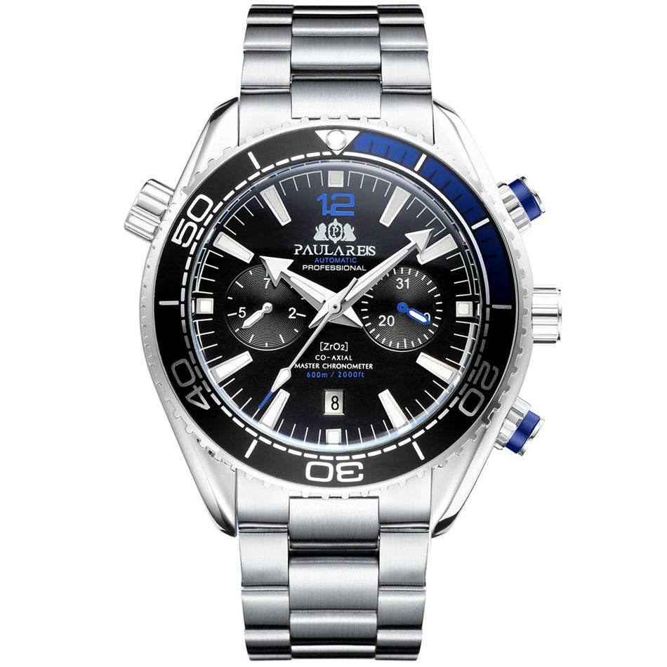Multifunctional Men's Mechanical Watch - Luminous, Waterproof, Steel Band - Buy Center