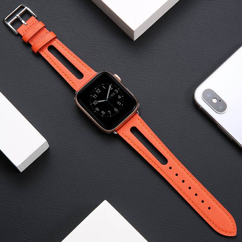Generation Tide Men's Leather Strap - Breathable & Stylish for Apple Watches - Buy Center