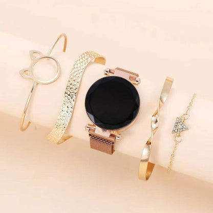 Buy Center Women's Casual Two-Piece Watch & Bracelet - Stylish Accessory - Buy Center