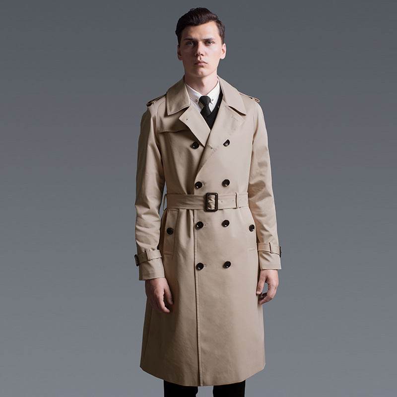 Buycenter Men's Loose Trench Jacket - Stylish Spring & Autumn Wear - Buy Center