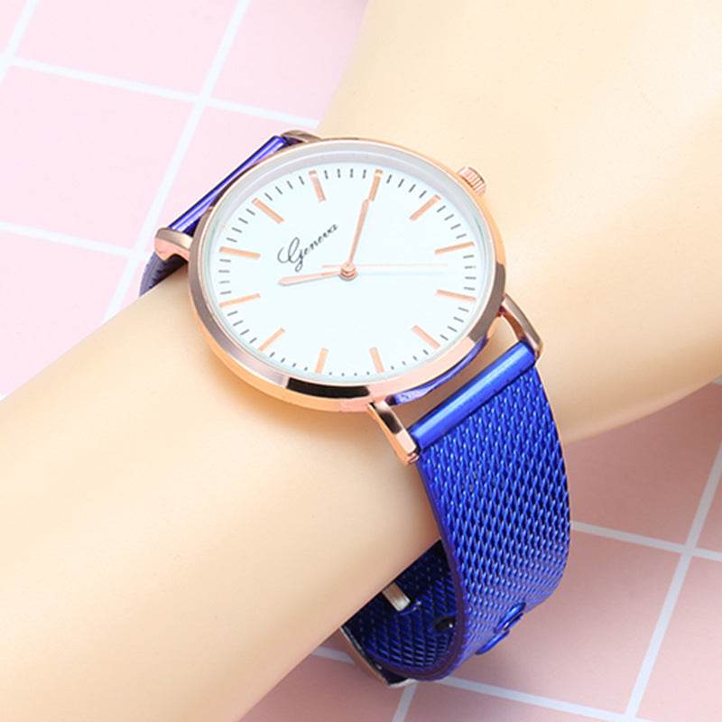Geneva Minimalist Women's Watch - Elegant Design & Thin Mesh Belt - Buy Center
