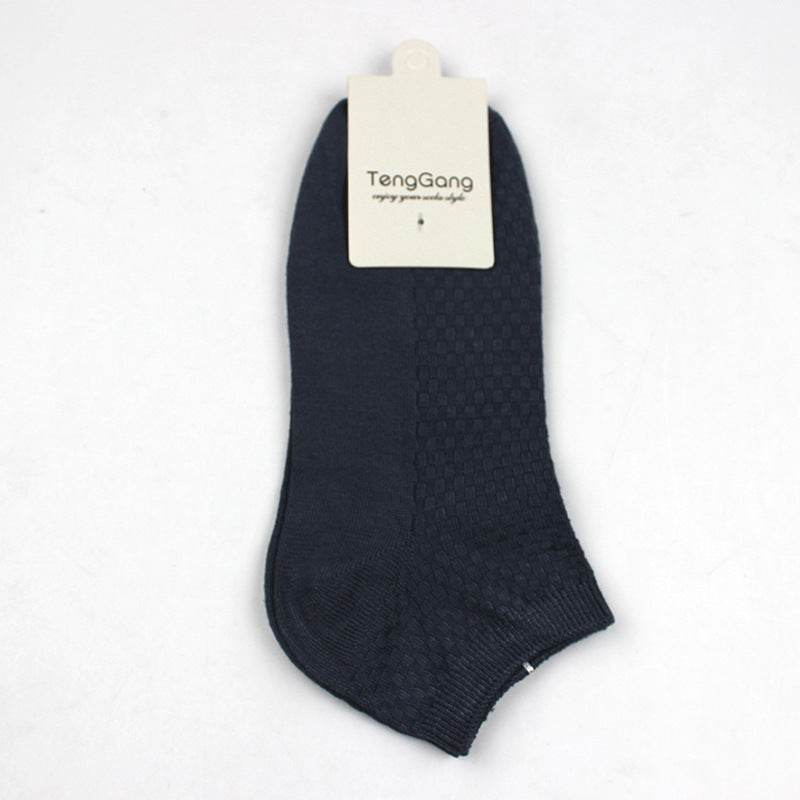 Casual Men's Bamboo Fiber Low Cut Socks - Eco-Friendly Comfort for All Seasons - Buy Center